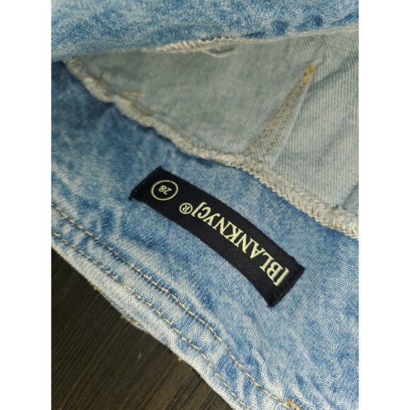 [BLANKNYC] Denim Joggers High Waist Light Wash‎ Cuffed Ankle Size 28 - Picture 3 of 4